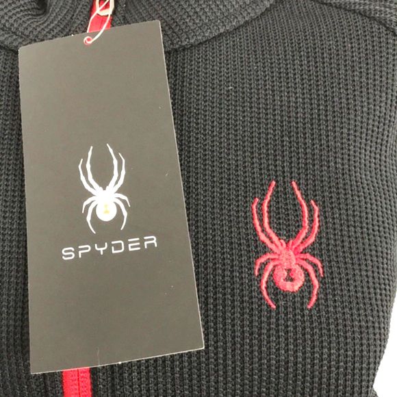 Spyder Mens Stellar Jacket Sherpa Lined Bonded Fleece Medium - Picture 8 of 8